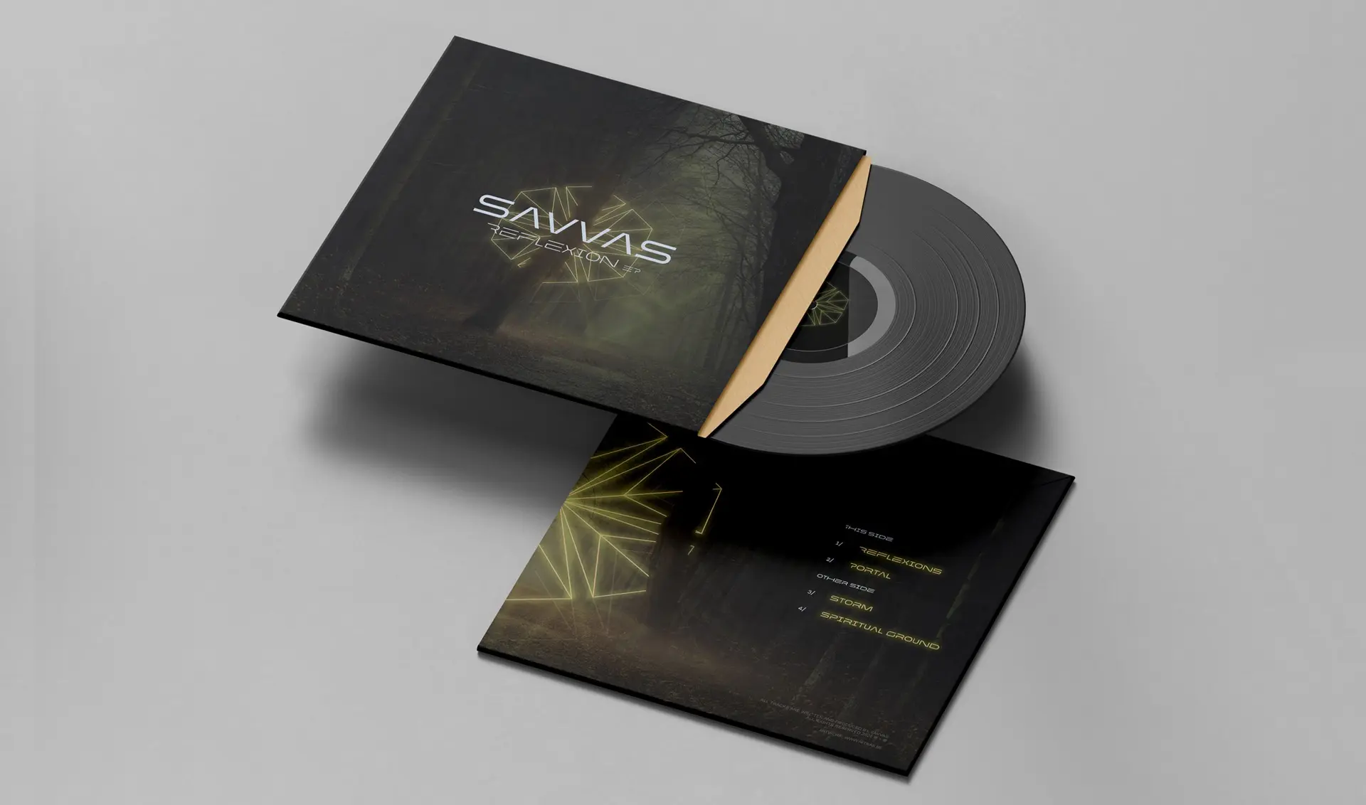 Savvas — EP hoes voor elektronische muziek, artwork door sixtyeight studio Gent